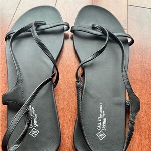 Call It Spring Elegant Black Strappy Sandals